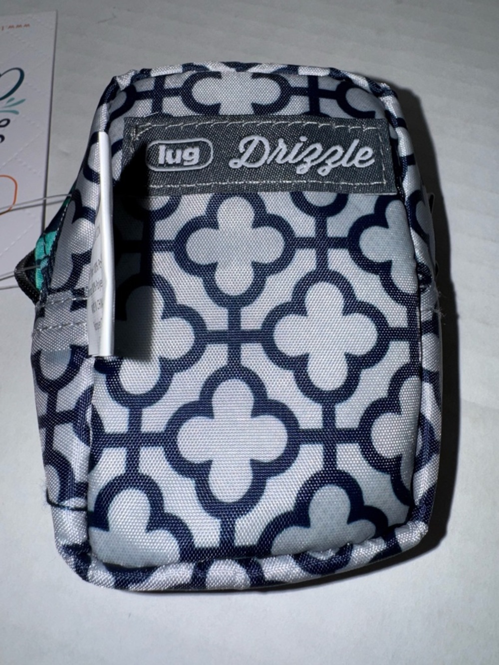 Lug Drizzle Mini Zip Storage Pouch Love Stripe Multi NWT NEW - Picture 4 of 5